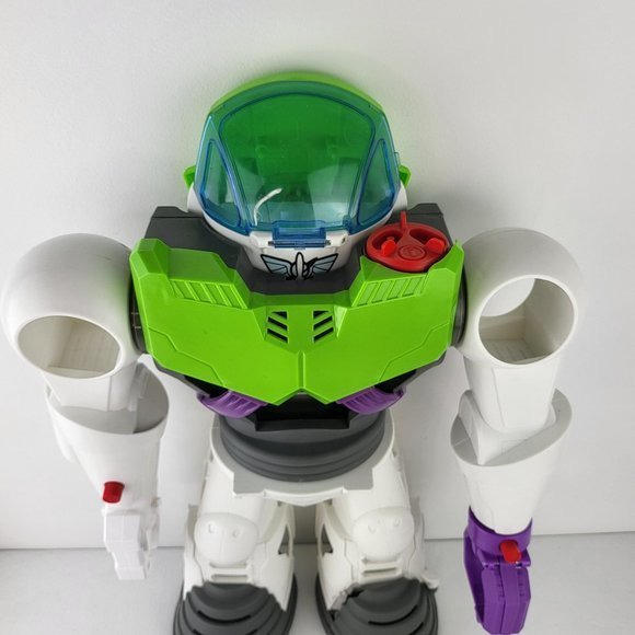 Imaginext Disney Pixar Toy Story 4 Buzz Lightyear Buzz Robot Playset 21in Tall - Picture 5 of 9